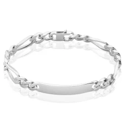 Histoire d'Or Bracelet Identité Argent Blanc Vivian* Bijoux Personnalisés|Bracelets