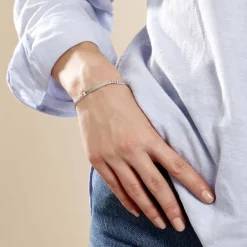 Histoire d'Or Bracelet Identité Casper Argent Blanc* Bijoux Personnalisés|Bracelets