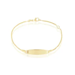 Outlet Histoire d'Or Bracelet Identité Euriel Maille Palmier Or Jaune