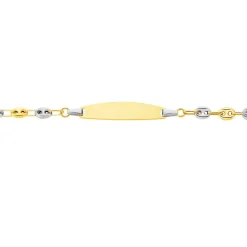 Histoire d'Or Bracelet Identité Evin Maille Grain De Cafe* Bijoux Personnalisés|Bracelets