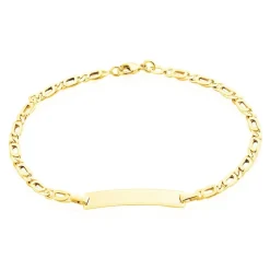 Clearance Histoire d'Or Bracelet Identité Fanelia Maille Marine Or Jaune