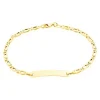 New Histoire d'Or Bracelet Identité Fanelia Maille Marine Or Jaune
