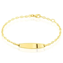 Histoire d'Or Bracelet Identité Fanelia Maille Marine Or Jaune