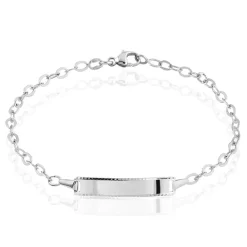 Histoire d'Or Bracelet Identité Gaspardine Maille Forçat* Bijoux Personnalisés|Bracelets