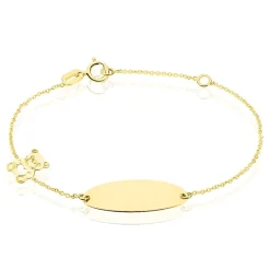 New Histoire d'Or Bracelet Identité Gaspardine Maille Forçat Or Jaune