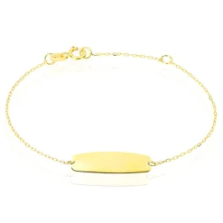 Histoire d'Or Bracelet Identité Gaspardine Maille Forçat Or Jaune* Bijoux Personnalisés|Bracelets