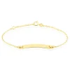 Discount Histoire d'Or Bracelet Identité Gaspardine Maille Forçat Or Jaune Oxyde De Zirconium