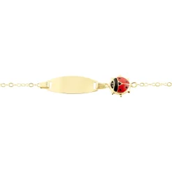 Clearance Histoire d'Or Bracelet Identité Gaspardine Maille Forçat Or Jaune