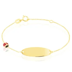 Histoire d'Or Bracelet Identité Holden Coccinelle Or Jaune* Bijoux Personnalisés|Bracelets