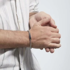 Histoire d'Or Bracelet Identite Acier Blanc Doryan* Bracelets|Gourmettes