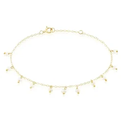 Histoire d'Or Bracelet Identitée Jazmin Or Jaune Perle De Culture* Bracelets