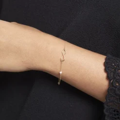 Histoire d'Or Bracelet Illenia Or Jaune Perle De Culture