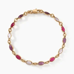 Hot Histoire d'Or Bracelet Ilvaae Plaqué Or Jaune Pierre De Synthese plaqué or jaune pierre rose