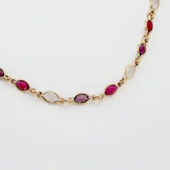 Hot Histoire d'Or Bracelet Ilvaae Plaqué Or Jaune Pierre De Synthese plaqué or jaune pierre rose