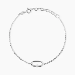Discount Histoire d'Or Bracelet Infini Pop De Zirconium argent blanc oxyde