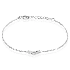 Hot Histoire d'Or Bracelet Irina Argent Blanc Oxyde De Zirconium