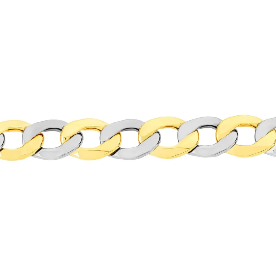 Outlet Histoire d'Or Bracelet Iris Or Bicolore Maille Gourmette