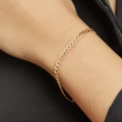 Histoire d'Or Bracelet Iris Or Jaune Maille Gourmette* Bracelets|Bracelets Maille