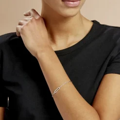 Outlet Histoire d'Or Bracelet Isabel Argent Blanc Oxyde De Zirconium