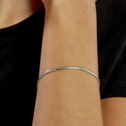 Hot Histoire d'Or Bracelet Ivy Maille Haricot Or Blanc