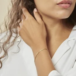 Hot Histoire d'Or Bracelet Ivy Maille Haricot or jaune
