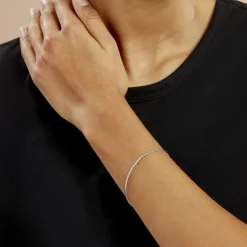 Best Histoire d'Or Bracelet Ivy Maille Haricot Or Blanc