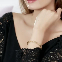 Clearance Histoire d'Or Bracelet Izar Torsadee Or Jaune