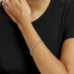 Hot Histoire d'Or Bracelet Jany Maille Palmier or blanc