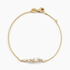 Hot Histoire d'Or Bracelet Jardins D'hiver Plaqué Or Jaune Oxyde De Zirconium