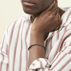 Histoire d'Or Bracelet Jasone Maille Franco Acier Gris* Bracelets|Bracelets Fantaisie