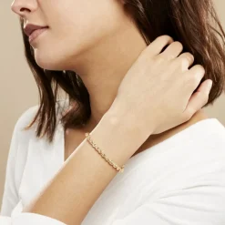 Discount Histoire d'Or Bracelet Jerry Maille Corde or jaune