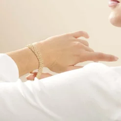 Online Histoire d'Or Bracelet Jerry Maille Corde Or Jaune