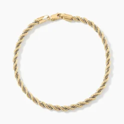 Histoire d'Or Bracelet Jerryenne Maille Corde Et Venitienne Or Bicolore* Bracelets|Bracelets Maille