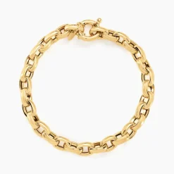 Hot Histoire d'Or Bracelet Jodie Maille Jaseron Godronne Or Jaune