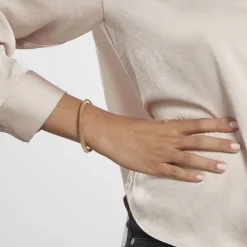 Hot Histoire d'Or Bracelet Jonc Sibil acier doré