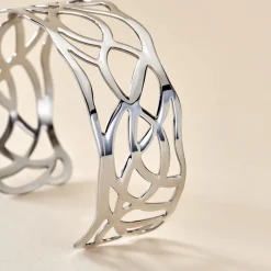 Best Histoire d'Or Bracelet Jonc Aelis Acier Blanc