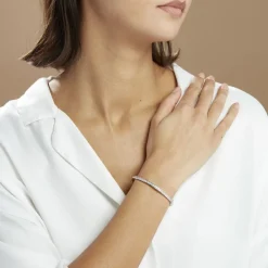 Histoire d'Or Bracelet Jonc Alane Or Blanc Oxyde De Zirconium* Bracelets|Bracelets Joncs
