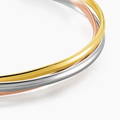 Histoire d'Or Bracelet Jonc Annie-france Plaqué Or Tricolore* Bracelets|Bracelets Joncs