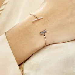 Histoire d'Or Bracelet Jonc Argent Rose Tea Oxyde De Zirconium* Bracelets|Bracelets Fantaisie