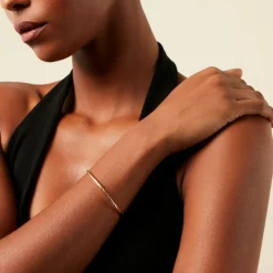 Hot Histoire d'Or Bracelet Jonc Bohemian Plaqué Or Jaune