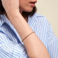 Histoire d'Or Bracelet Jonc Cordeline Or Jaune* Bracelets|Bracelets Joncs