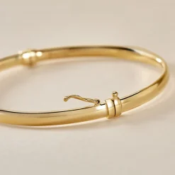 Discount Histoire d'Or Bracelet Jonc Cynthia Fil Plat Lisse Or Jaune