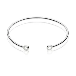 Clearance Histoire d'Or Bracelet Jonc Danae Argent Blanc Oxyde De Zirconium