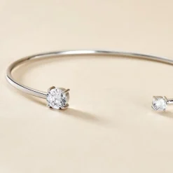 Histoire d'Or Bracelet Jonc Domitille Argent Blanc Oxyde De Zirconium* Bracelets|Bracelets Fantaisie