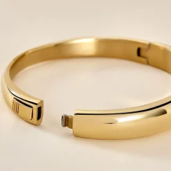 Online Histoire d'Or Bracelet Jonc Emiliaan Acier Jaune