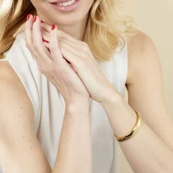 Online Histoire d'Or Bracelet Jonc Emiliaan Acier Jaune