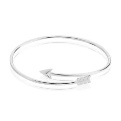 Histoire d'Or Bracelet Jonc Fabienna Argent Blanc