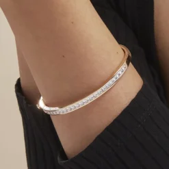 Histoire d'Or Bracelet Jonc Frieda Plaqué Or Jaune Oxyde De Zirconium* Bracelets|Bracelets Joncs