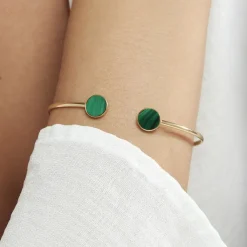 Histoire d'Or Bracelet Jonc Heida Or Jaune Malachite* Bracelets|Bracelets Joncs