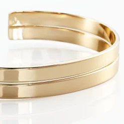 New Histoire d'Or Bracelet Jonc Jeanne-lise Plaqué Or Jaune